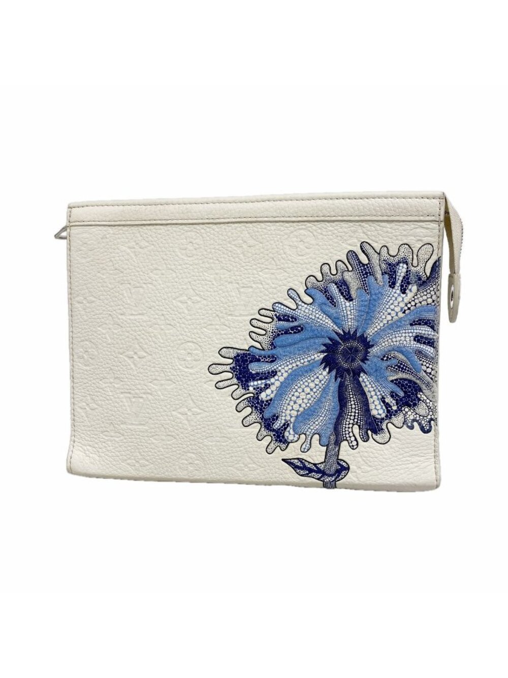 Louis Vuitton Clutch Monogram Psychedelic LV YK Pochette Voyage White Blue